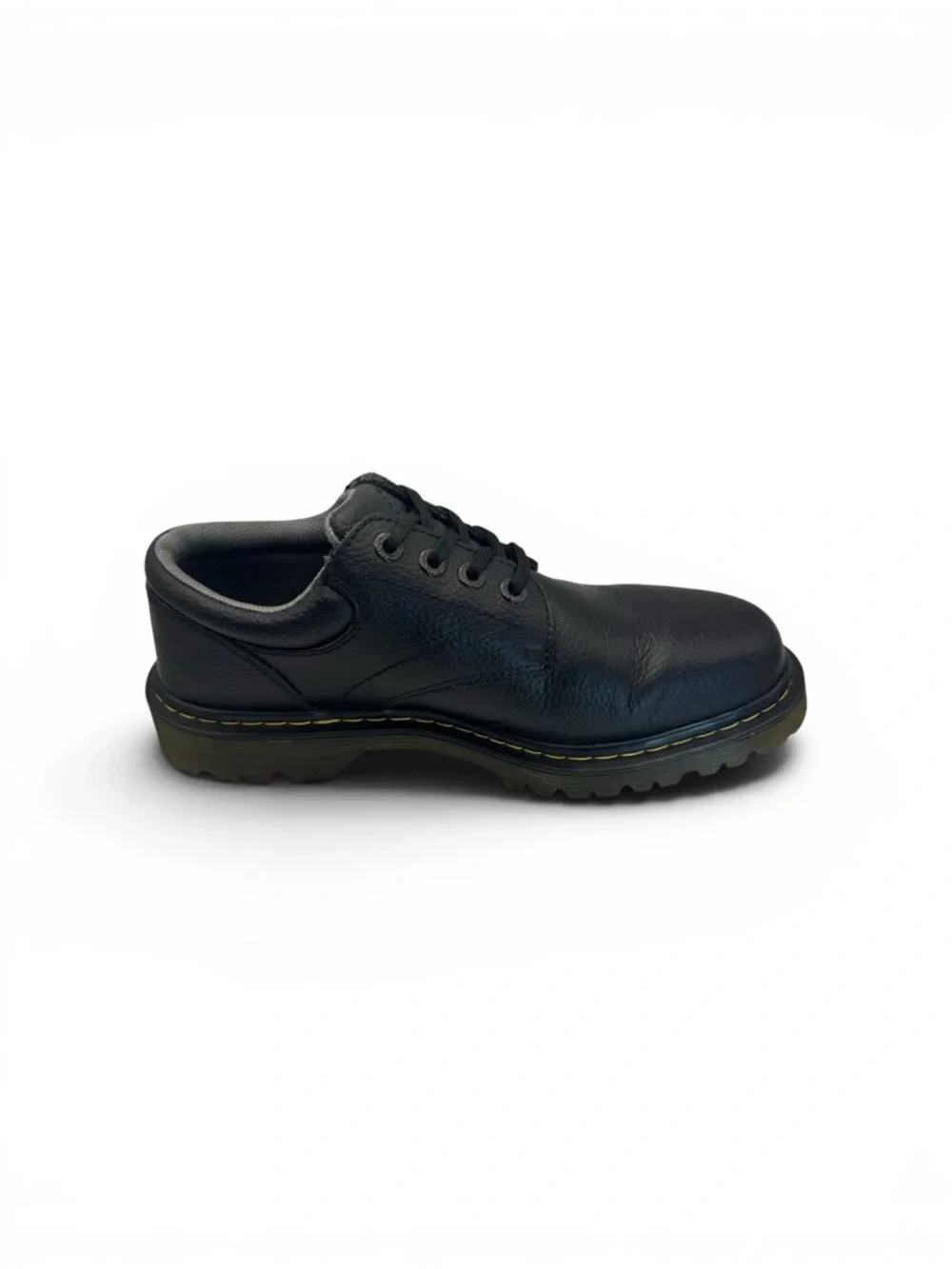 Dr Martens Ashfeld Black Grainy Comfy Shoes Size 9 Top Lace Up Ankle Cushioned